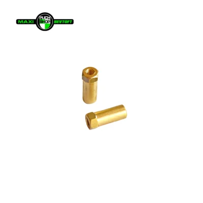 Møtrikker M6 ekstra lange i messing 2 stk