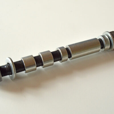 Komplet 12 mm forhjuls aksel til modeller med faste lejer