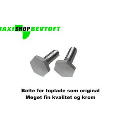 Bolte for topplade som de originale i flot krom