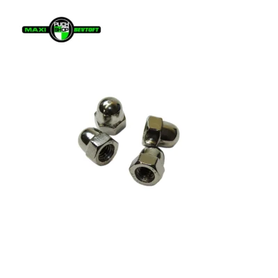 4 stk Rustfri M6 lukket møtrik