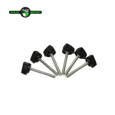 Fingerskruer sort lange 46,5mm sæt af 6 stk