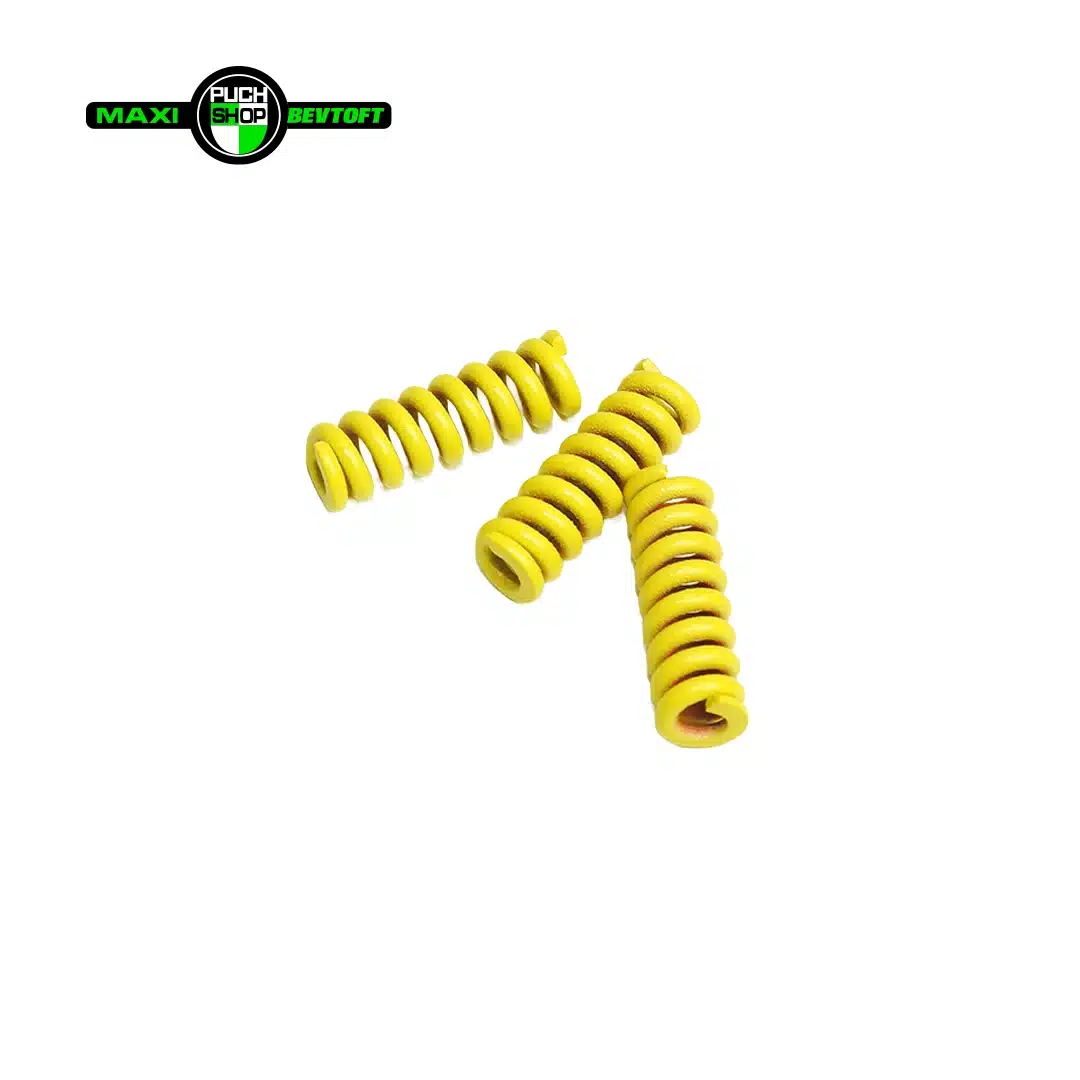 Stramme Koblings fjedre GUL 9KGmm – 25-3500TPM for Puch maxi P Stramme Koblings fjedre GUL 9KGmm – 25-3500TPM for Puch maxi P og K SEMI RACE