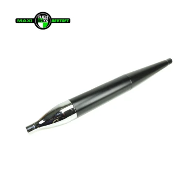 Cigar lydpotte 28mm 70 cm længde krom/sort