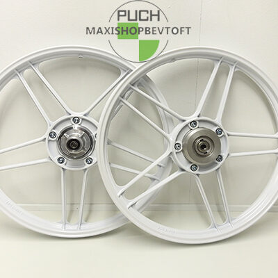 17" Stjernefælge sæt med lejer, nav samt bolte til PUCH Maxi P og K