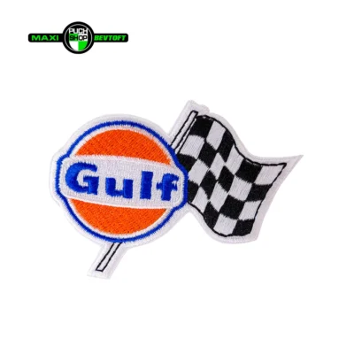 Stofmærke 62x82mm GULF MÅL FLAG