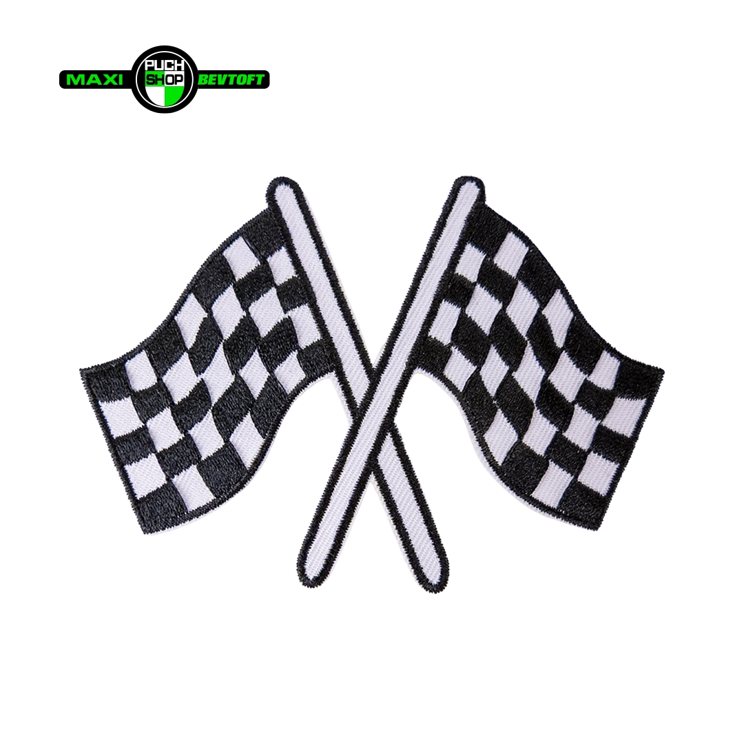 Stofmaerke 68x92mm MAAL FLAG Stofmærke 68x92mm MÅL FLAG