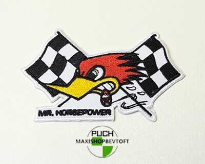 Stofmærke 58x100mm MR POWER i den bedste kvalitet med klæber