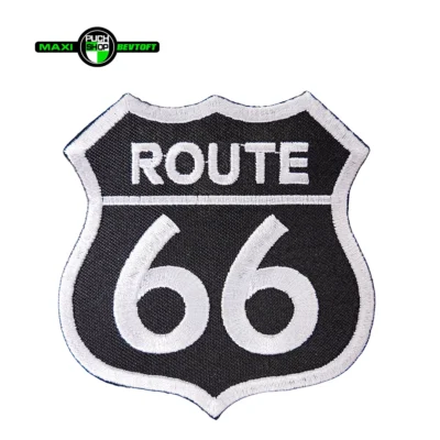Stofmærke 70x80mm ROUTE 66