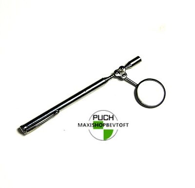 Spejl med teleskop og magnet