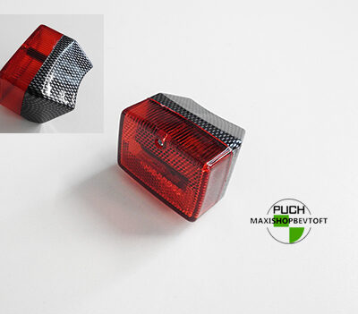 Lille baglygte model Carbon look