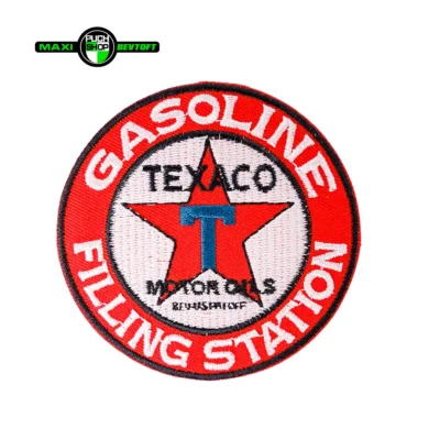 Stofmærke Ø75mm TEXACO GASOLINE