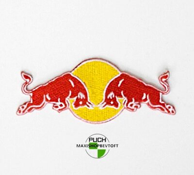 Stofmærke 42 x 100 mm Red Bull i den bedste kvalitet med klæber
