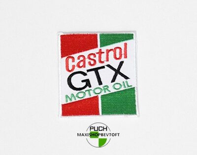 Stofmærke 63 x 73 mm Castrol GTX i den bedste kvalitet med klæber