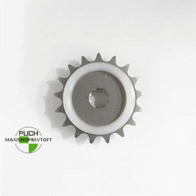 17 tands vibrationsdæmpende tandhjul til PUCH Maxi