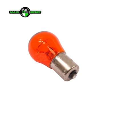 Orange Pære BA15 12 Volt 21 Watt