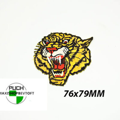 Stofmærke 76x79mm ESSO TIGER i den bedste kvalitet med klæber