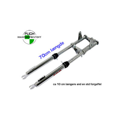 EBR forgaffel krom lang + 10cm