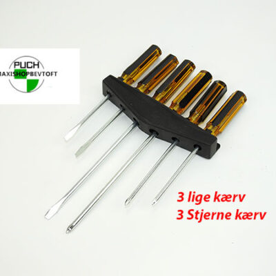 Skruetrækker sæt 6 stk