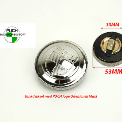 Tankdæksel med PUCH Logo KROM til udenlandsk PUCH Maxi