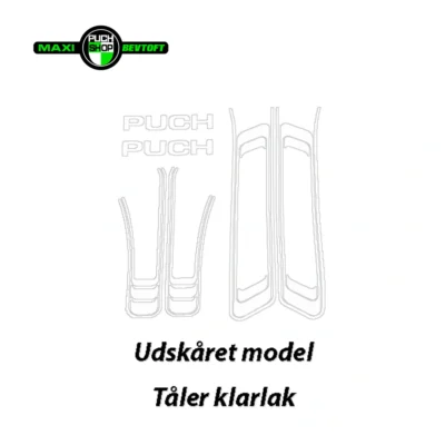 Stafferinger i HVID til PUCH Maxi KL og 2 gear