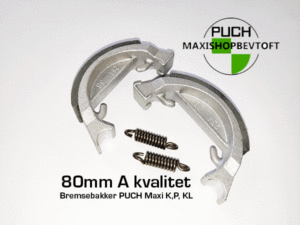 Bremsebakker 80mm A kvalitet PUCH Maxi K, P, KL
