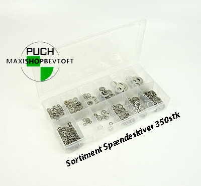 Sortiment Spændeskiver 350stk