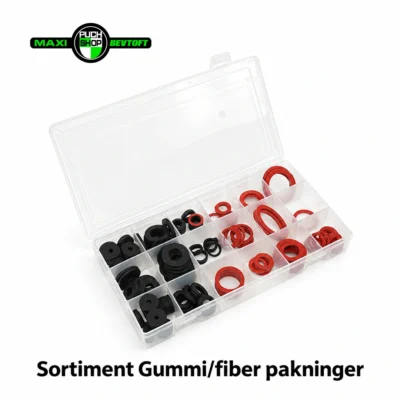 Sortiment Gummi & fiber pakninger 141 stk