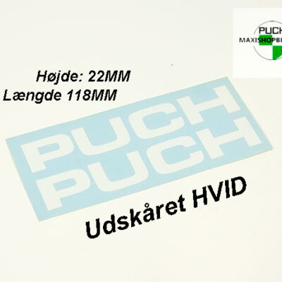 Stafferinger PUCH udskåret hvid