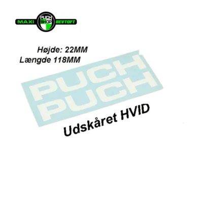 Stafferinger PUCH udskåret hvid