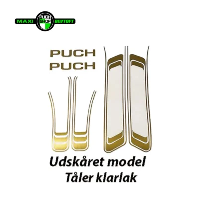 Stafferinger i GULD til PUCH Maxi KL og 2 gear
