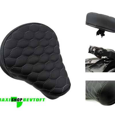 Sæde Custom med GRÅ syninger til PUCH Maxi