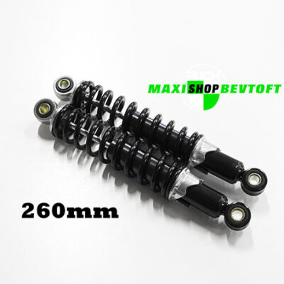 Støddæmpere SORT 260mm fra DMP