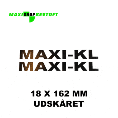 MAXI-KL Stafferinger i SORT til sideskjolde udskåret