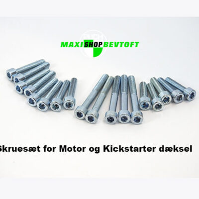 Skruesæt for Motor og Kickstarter dæksel PUCH Maxi K