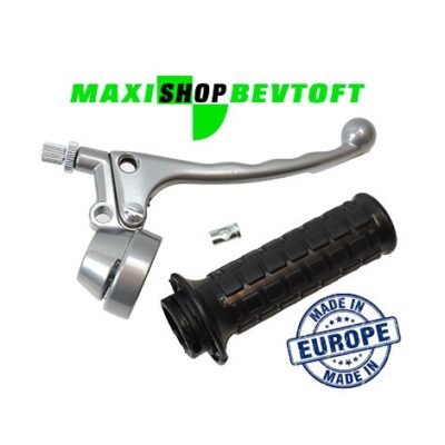 Gashåndtag SILVER til rund karburator PUCH Maxi