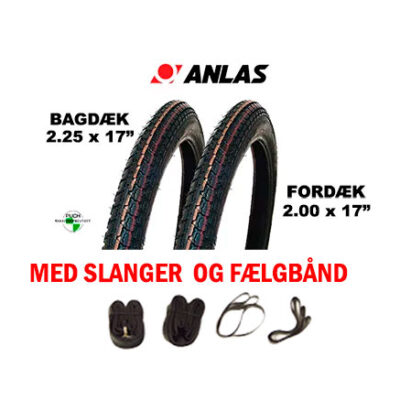 Anlas dæk MED slanger & fælgbånd