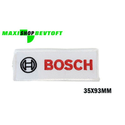 Stofmærke 35X93mm BOSCH i den bedste kvalitet med klæber