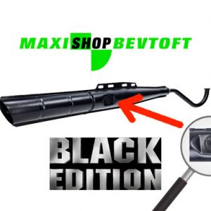 Lovlig udstødning 22mm med logo "BLACK EDITION"