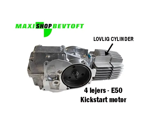 Maxi K motor E50 med lovlig Arezzo cylinder Maxi K motor E50 med lovlig Arezzo cylinder