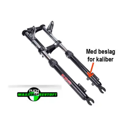 EBR forgaffel sort MED BESLAG FOR KALIBER