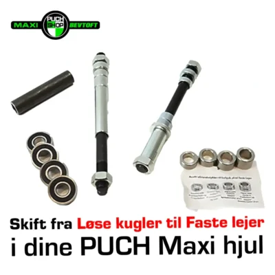 Skift fra løse kugler til faste lejer i dine Maxi hjul
