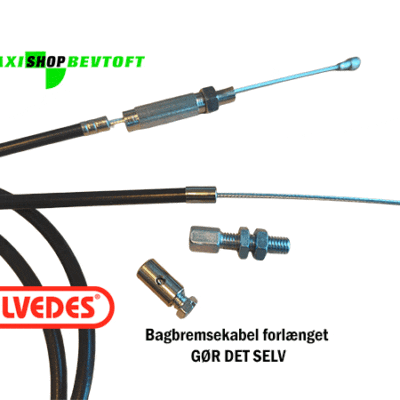 Bagbremsekabel forlænget GØR DET SELV