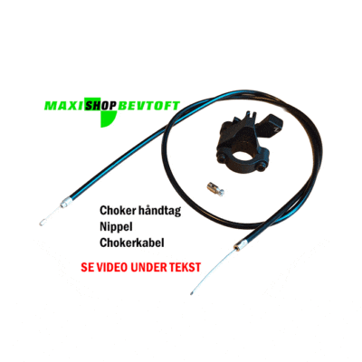 Choker håndtag med kabel og nippel til rund karburator PUCH Maxi