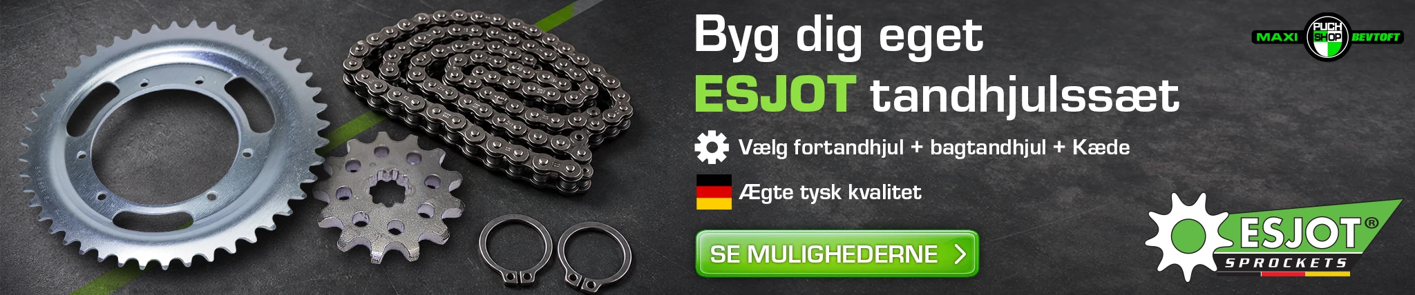 Esjot Tandhjulssæt til PUCH Maxi