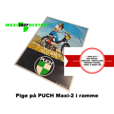 Pige på PUCH Maxi-2 i ramme