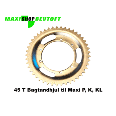 45 Tands Bagtandhjul til PUCH Maxi K