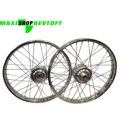 Hjulsæt inkl faste lejer med vulst til PUCH Maxi