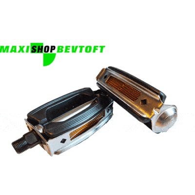 Pedal sæt i SORT med Refleks til PUCH Maxi