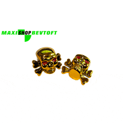 Ventilhætter GULD Dødningehoved
