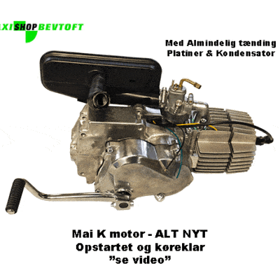 KØREKLAR Maxi K motor E50 med lovlig Arezzo cylinder